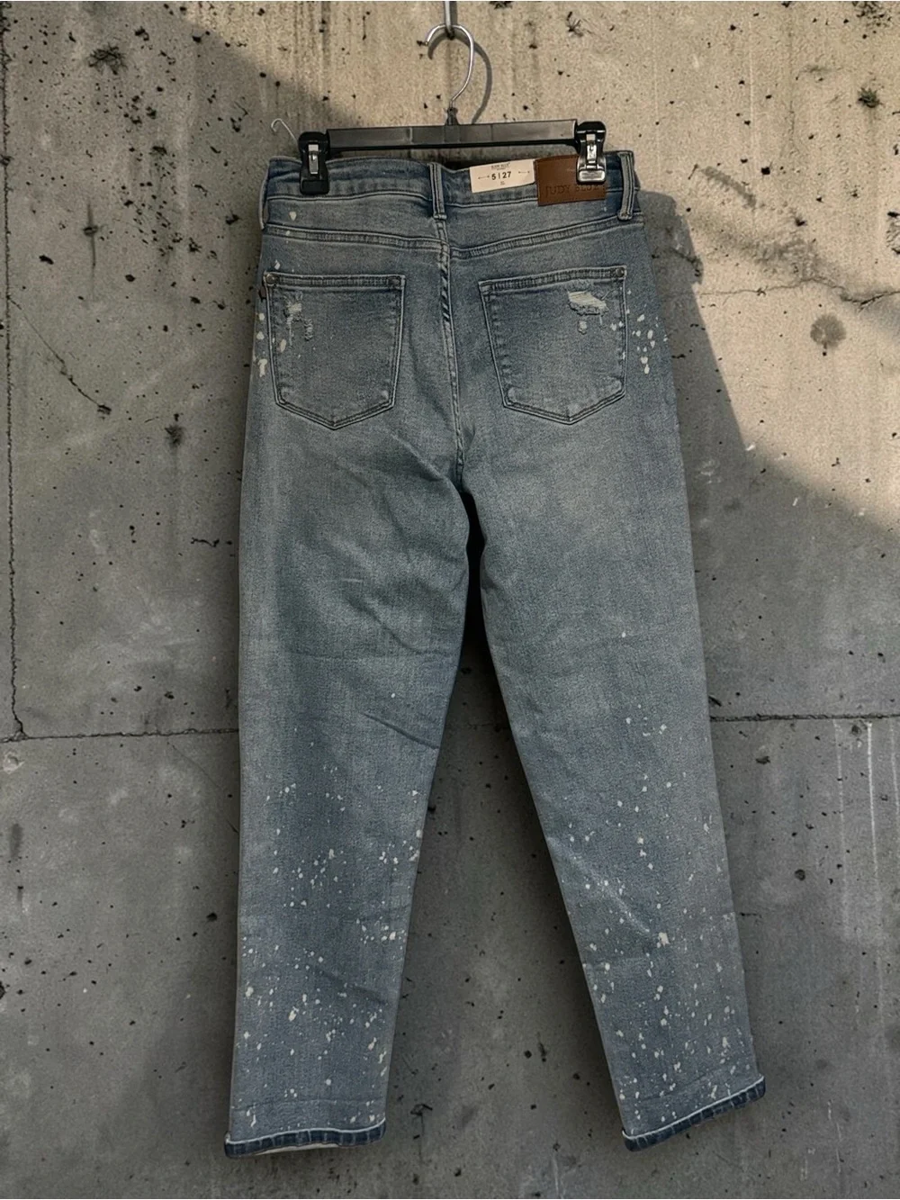 JUDY BLUE BOYFRIEND FIT. MID RISE JEANS SIZE 5/27 NWT - Picture 6 of 7
